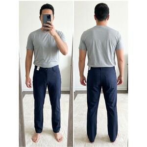 NWT Old Navy Active Tech Hybrid Pants Mens 36x30 Blue Slim 4-Way Stretch